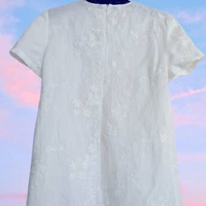 Brand new white linen Zara dress